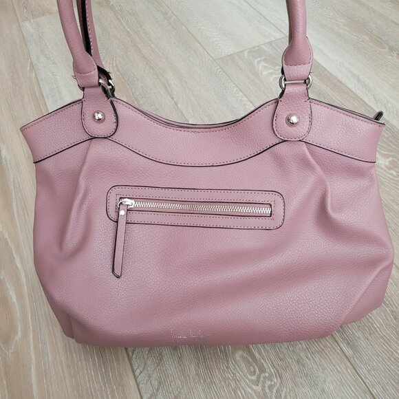 Nicole Miller New York Lavender Shoulder Bag | Beautiful Quality Handbag - Picture 4 of 7